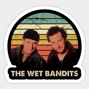 Vintage Wet Bandits Comedy Film Gift For Fans Sticker